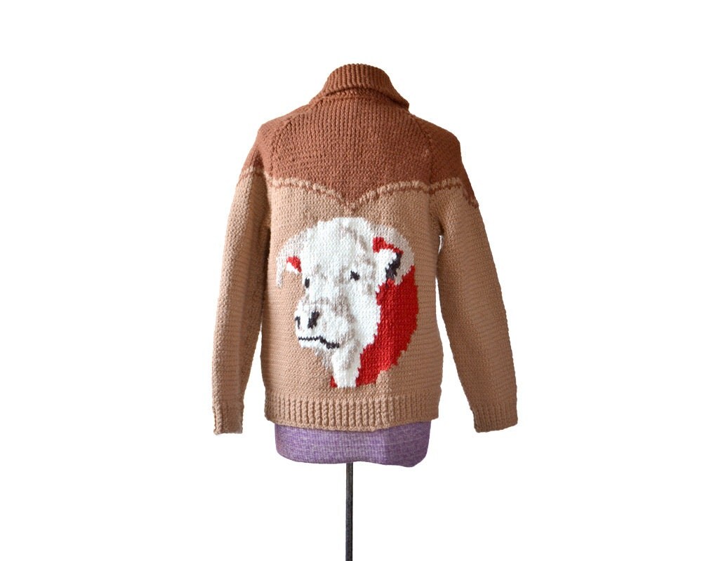 Mens Sweater Cowichan Sweater Novelty Sweater by MissouriCrossing