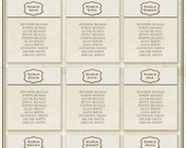 Wedding Table Plan / Seating Chart - Bespoke Perfect Place Venue Sketch