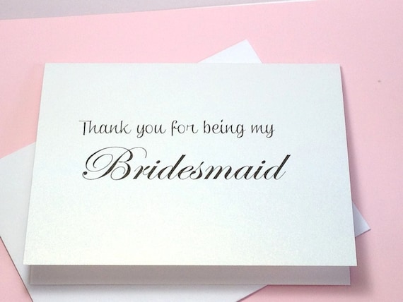 Inspirational 66 Maid Of Honor Thank You Card Wording
