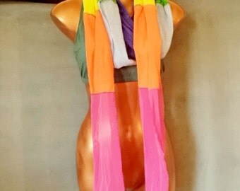 Festival Scarf,Shawl, Wrap top Chakra Colors