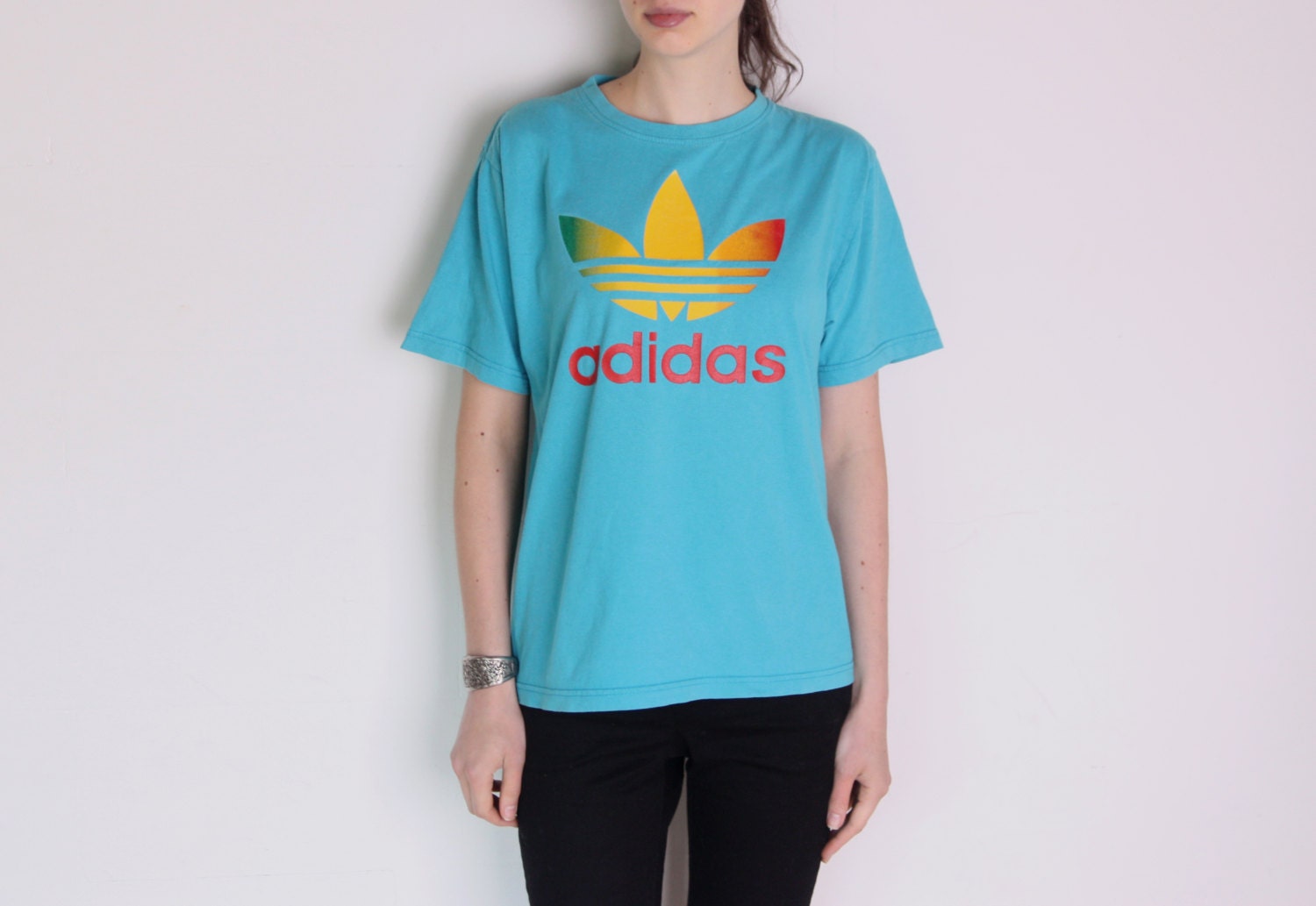 rainbow adidas shirt