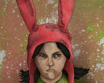 Louise Belcher Portrait from Bob's Burgers 13 x 19 inch poster fan art