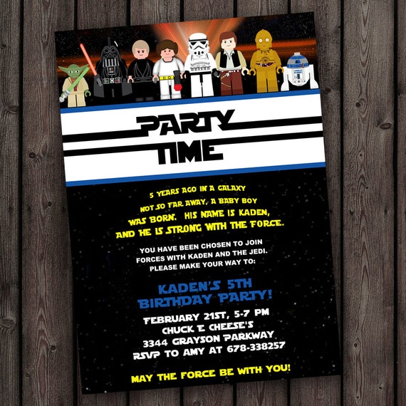 Star Wars Birthday Invitation Ideas 8