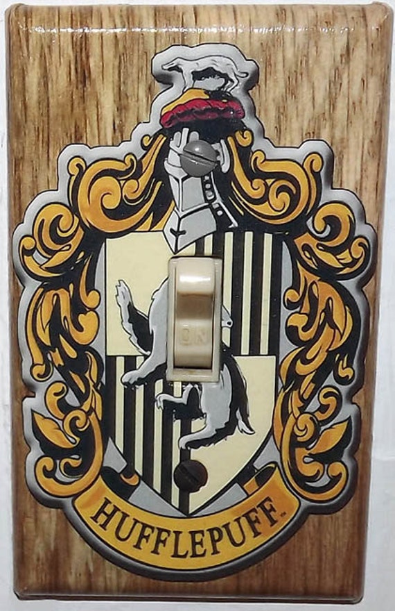 Harry Potter Light Switch Cover Plate Hufflepuff Crest