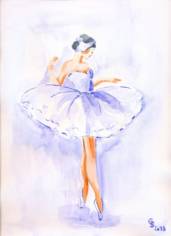 Items similar to Ballerina dancer, ballet dancer, dance art artwork