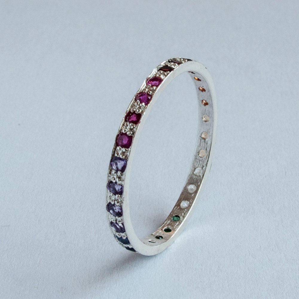 Silver Eternity ring by ARDONN on Etsy