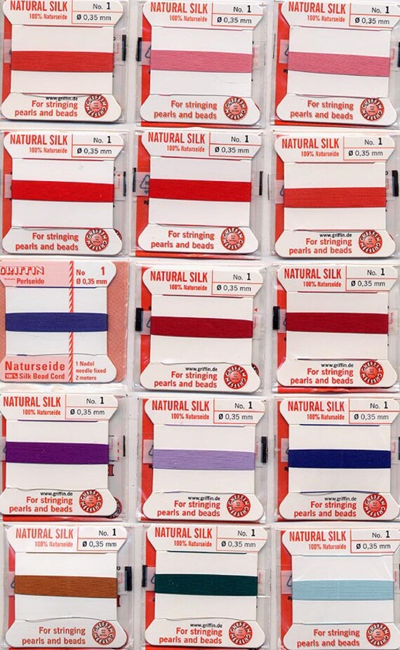 Griffin Silk Cord Size Chart