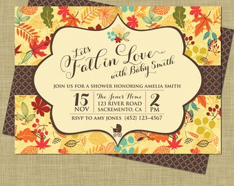 Thanksgiving Themed Baby Shower Invitations 4