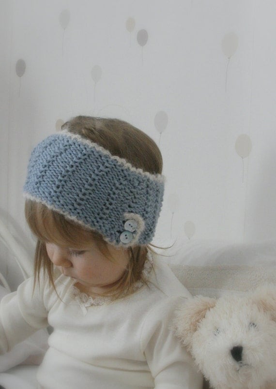KNITTING PATTERN headband/ headwrap with buttons and by ...