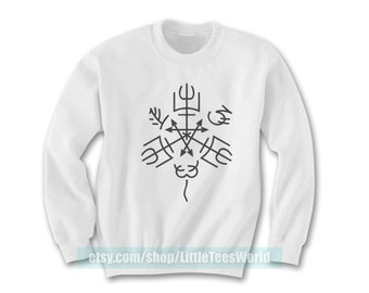 Supernatural Sweatshirt Crewneck Spell Sweater Clothing White LTW073