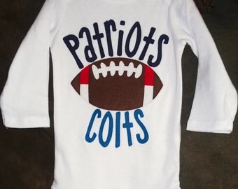Personalized House Divided Football Teams Bodysuit. Any football team you want!