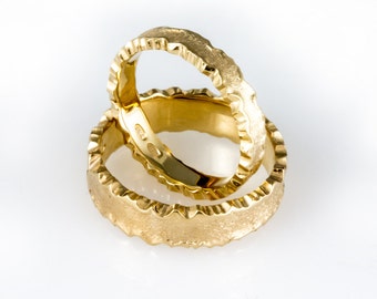 18k yellow gold wedding band set wedding ring set for him and her unique wedding ring setmatching wedding ringsunisex ringsforged rings - Unique Wedding Ring Sets For Him And Her 18k yellow gold wedding band set wedding ring set for him and her unique wedding ring setmatching wedding ringsunisex ringsforged rings - Unique Wedding Ring Sets For Him And Her