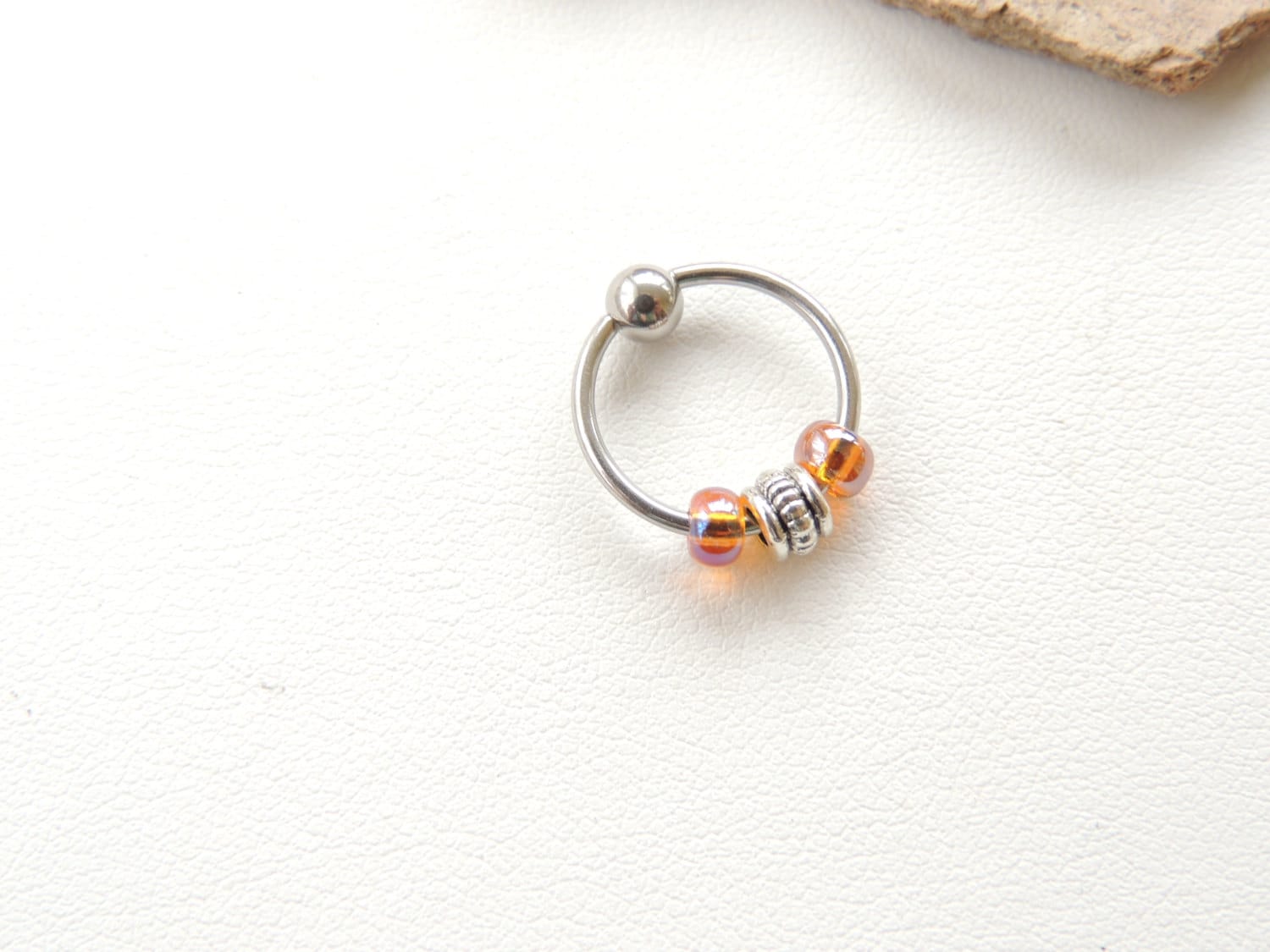 16 Gauge Captive Bead Ring Cartilage Earring Upper Ear