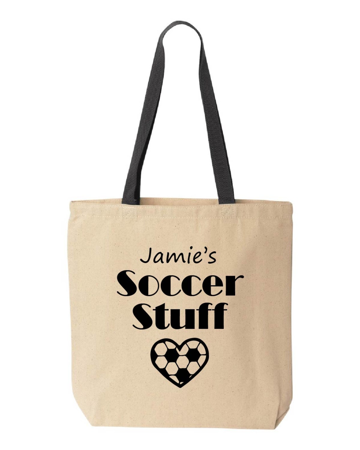 Personalized Soccer Tote Bag. Soccer mom tote bag.