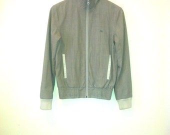checked nike zip-up bomber jacket/coat