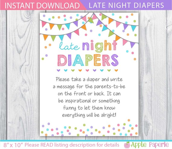 get shower ideas diapers to baby night late night late / diapers sprinkle sign / diapers baby