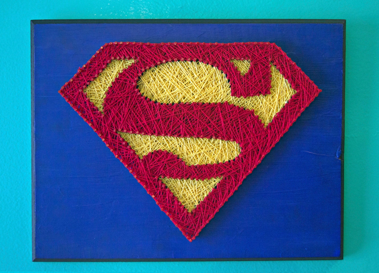 String Art Superman