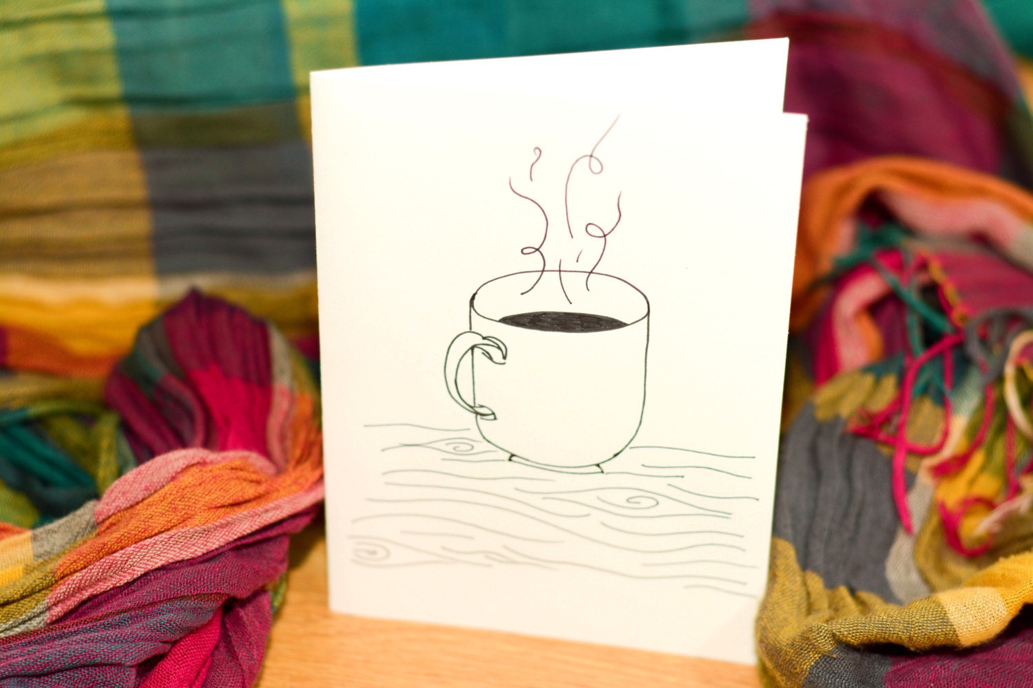 Coffee Mug Card by scrapsandsparkle on Etsy