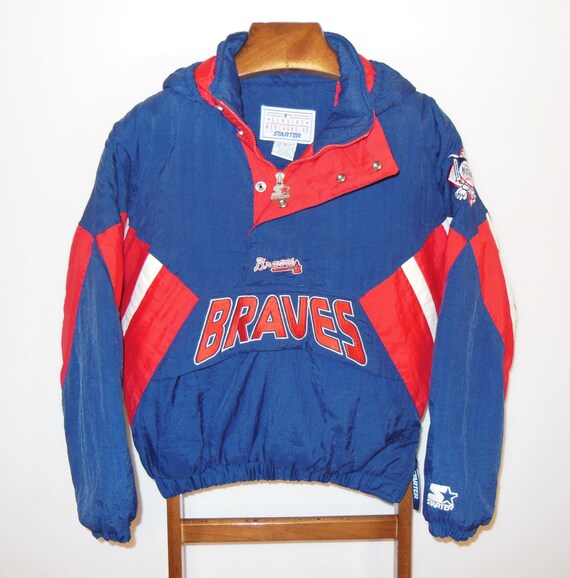 90s Atlanta Braves Youth Starter Jacket by BLOCKPARTYVINTAGE