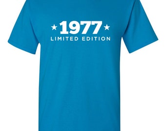 1977 Limited Edition Shirt 2017 Birthday 40th Birthday Turning 40 Born in 1977 Great Birthday Gift Milestone Mens Ladies Modern BD-428