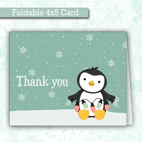 cute-christmas-penguin-thank-you-cards-winter-thank-you