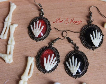 Boucles d'oreilles camée main PROMOTION