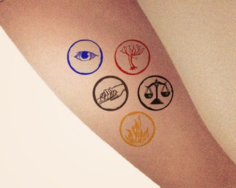 Divergent Factions Temporary Tattoos