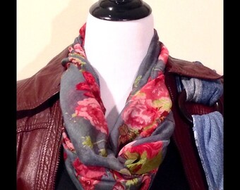Coming Up Roses Infinity Scarf