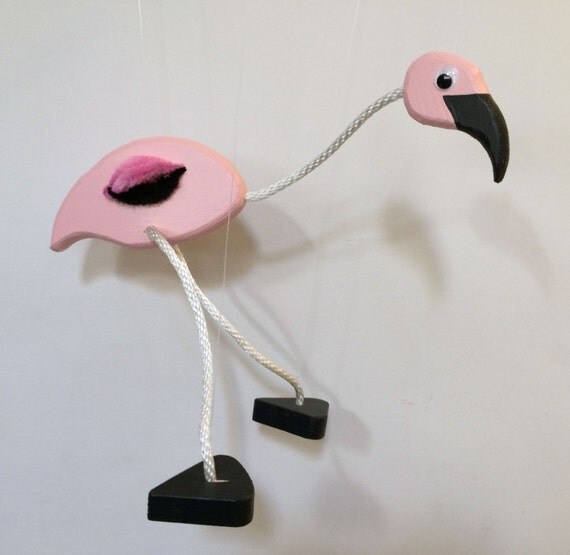 mimicking flamingo toy