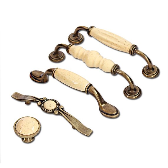 Drawer Knobs Pulls Handles Dresser Handle Knob Retro Porcelain