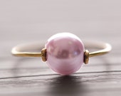 pink pearl ring as budget friendly jewelry as proposal