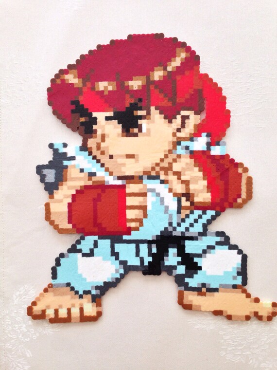 Items similar to Pocket Street Fighter Sprites Akuma, Ryu, Ken and
