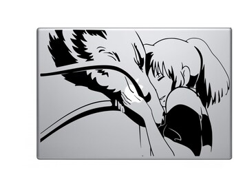 Spirited Away Chihiro & Haku Vinyl Decal for 15" Laptop/Car