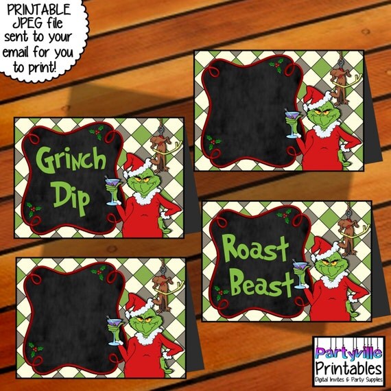 Grinch Themed Food Tents