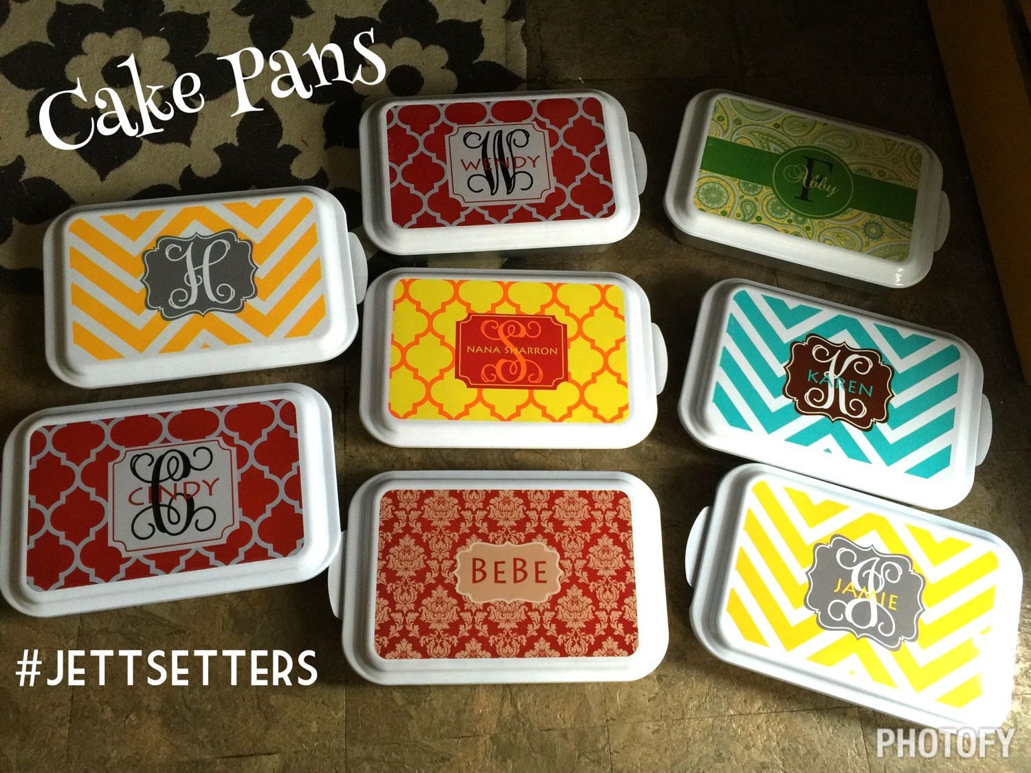 Covered Cake Pan personalized or monogrammed Free by JettSettersKY