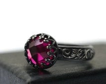 Ruby engagement rings etsy