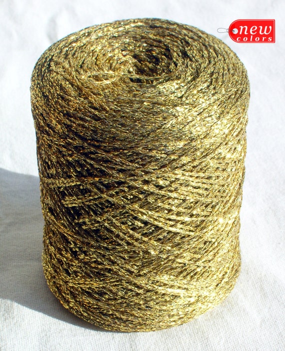 Lurex Yarn, Shine, sparkle yarn, color sunshine yellow Natali yarn ...