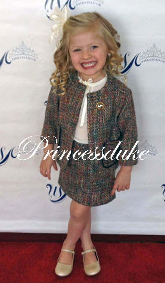 Girls Pageant Inspired Interview Business Princessduke Tweed