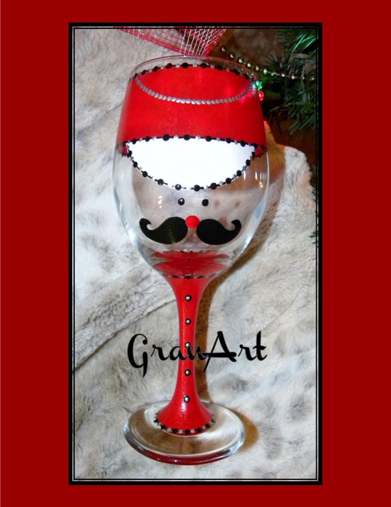 Nutcracker Wine Glass Red Toy Soldier Nutcracker by GranArt