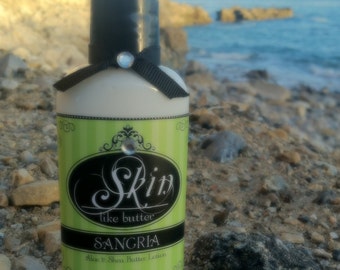 Vegan Body Lotion // SANGRIA // Thick like body butter // Available in an 2 oz bottle or jar // non-greasy // cruelty-free