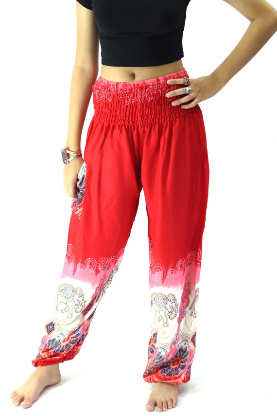 Elephant Hippie Pants - yoga clothing gypsy clothing one size fits all ...