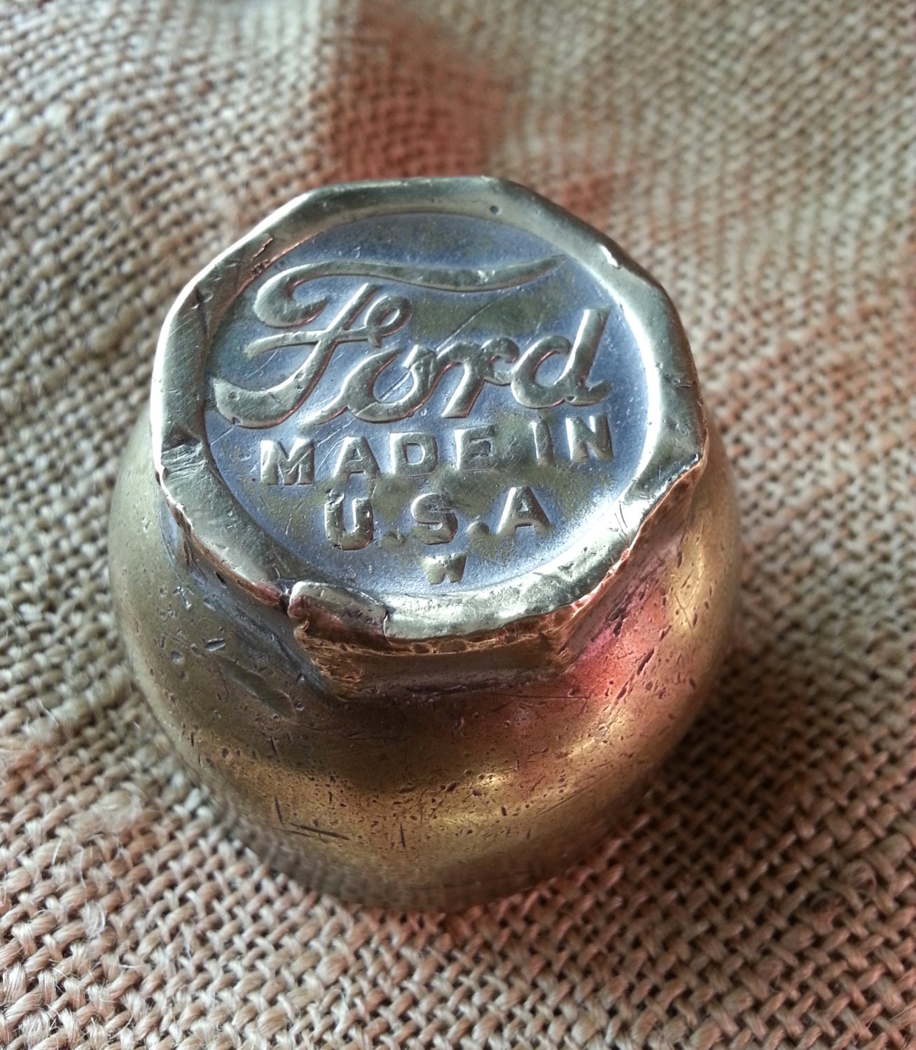 Model T Ford Brass Hub Cap / Cover For Wood Spoked Wheels