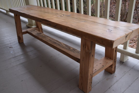 Reclaimed Wood Bench Entryway Bench Barn Wood Bench