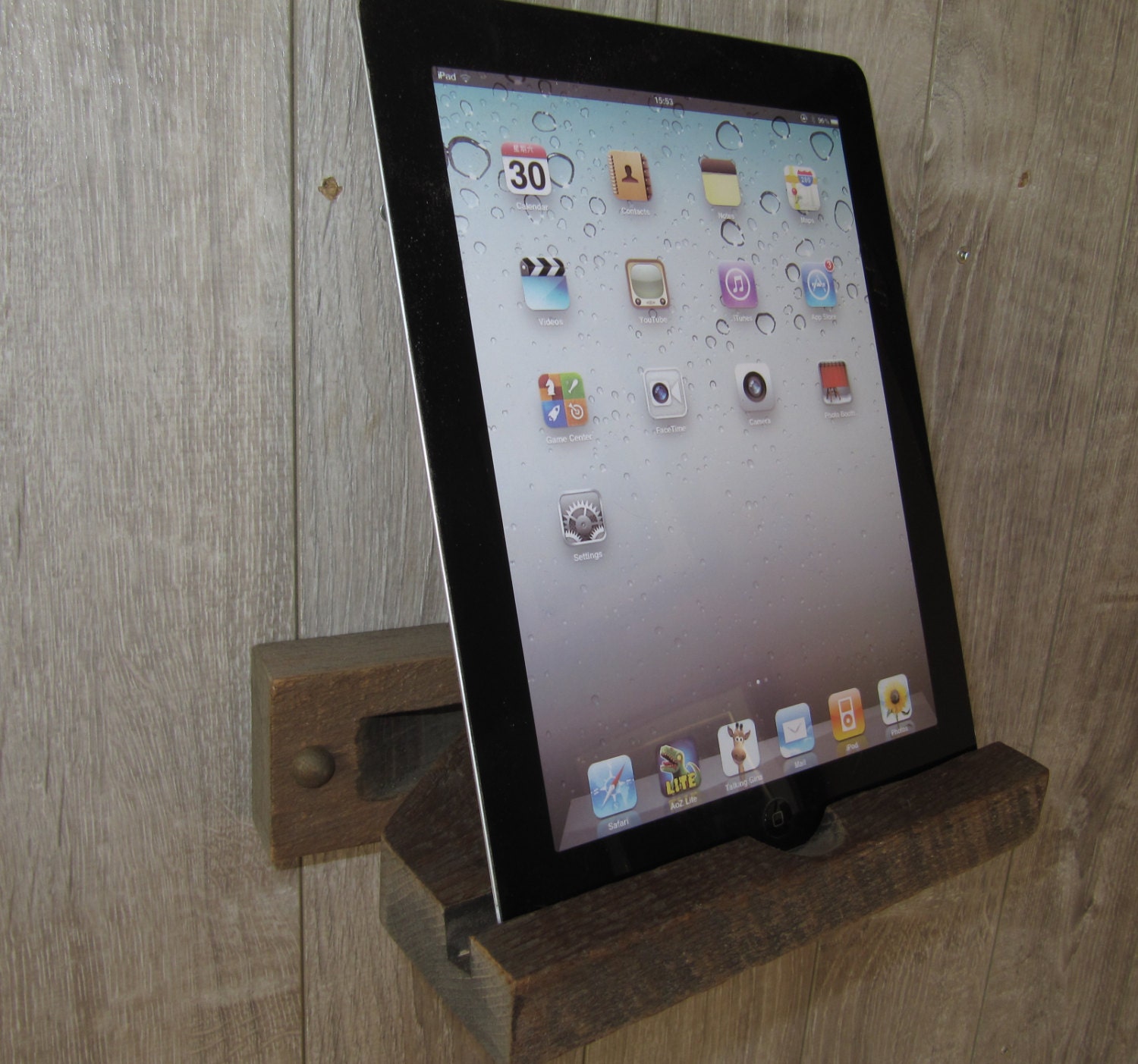 Reclaimed Wood iPad Stand iPad Shelf Made from by EastCoastRustic