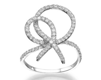 ... ring 0.67ct, ring white gold 14k, diamond ring jewelry gold 0.67ct