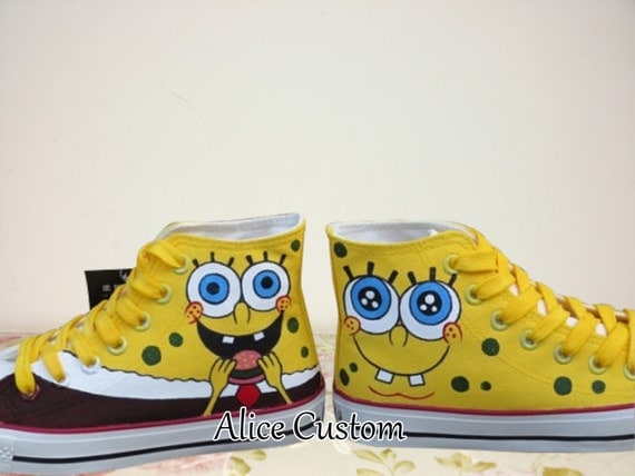 spongebob converse shoes