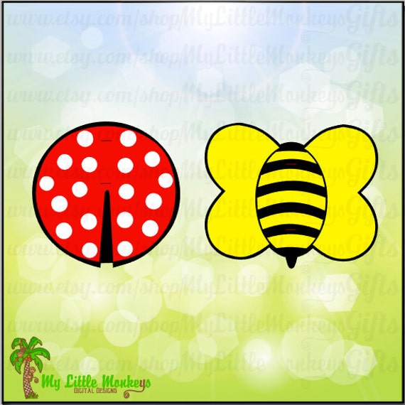Download Ladybug and Bumble Bee Lollipop Holder Valentine's Day