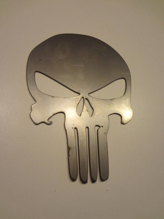 The Punisher Metal Wall Art by BitterChaosFab on Etsy