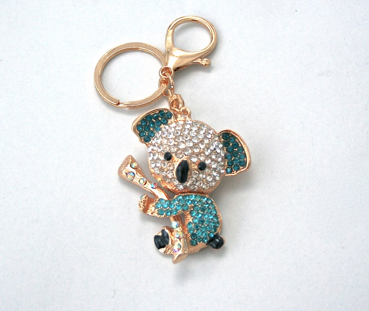 fluffy koala keyring