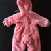 Vintage 1970s Pink Girl Toddler Snowsuit